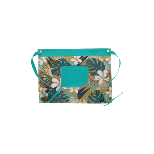 estampado folhas tropicais-turquesa